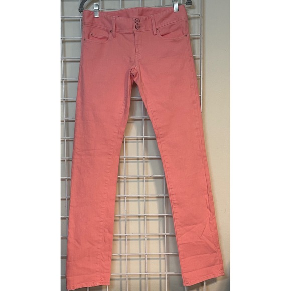 Lilly Pulitzer Worth Straight Jean Pink Denim Pants Womens size 2 29Wx32.5L - Picture 2 of 12